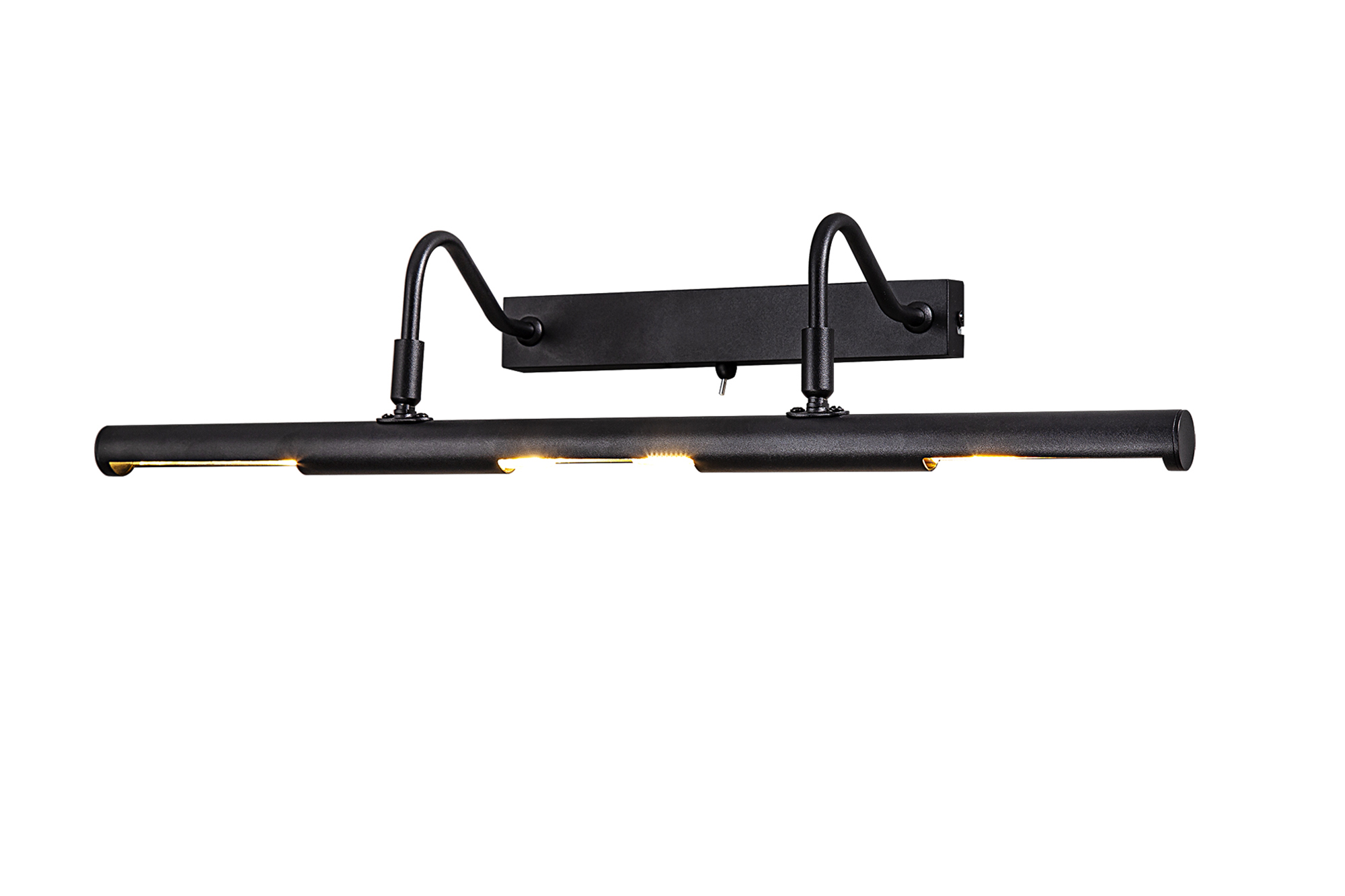 D0637  Abacus Picture Light 60cm Switched 4 Light Satin Black